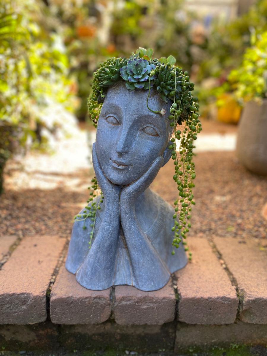 Head Planter Girl Leaning Right – Mother Earth Nursery